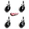 Service Caster 5 Inch Thermoplastic Wheel 7/8 Inch Expanding Stem Caster Set with 2 Brakes SCC-EX05S510-TPRS-78-2-SLB-2 - alternate 3